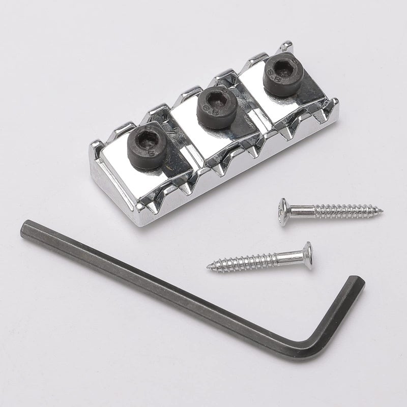 JIUWU 42mm Electric Guitar String Locking Nut for Floyd Rose Tremolo Bridge Lock System Chrome - Image 4